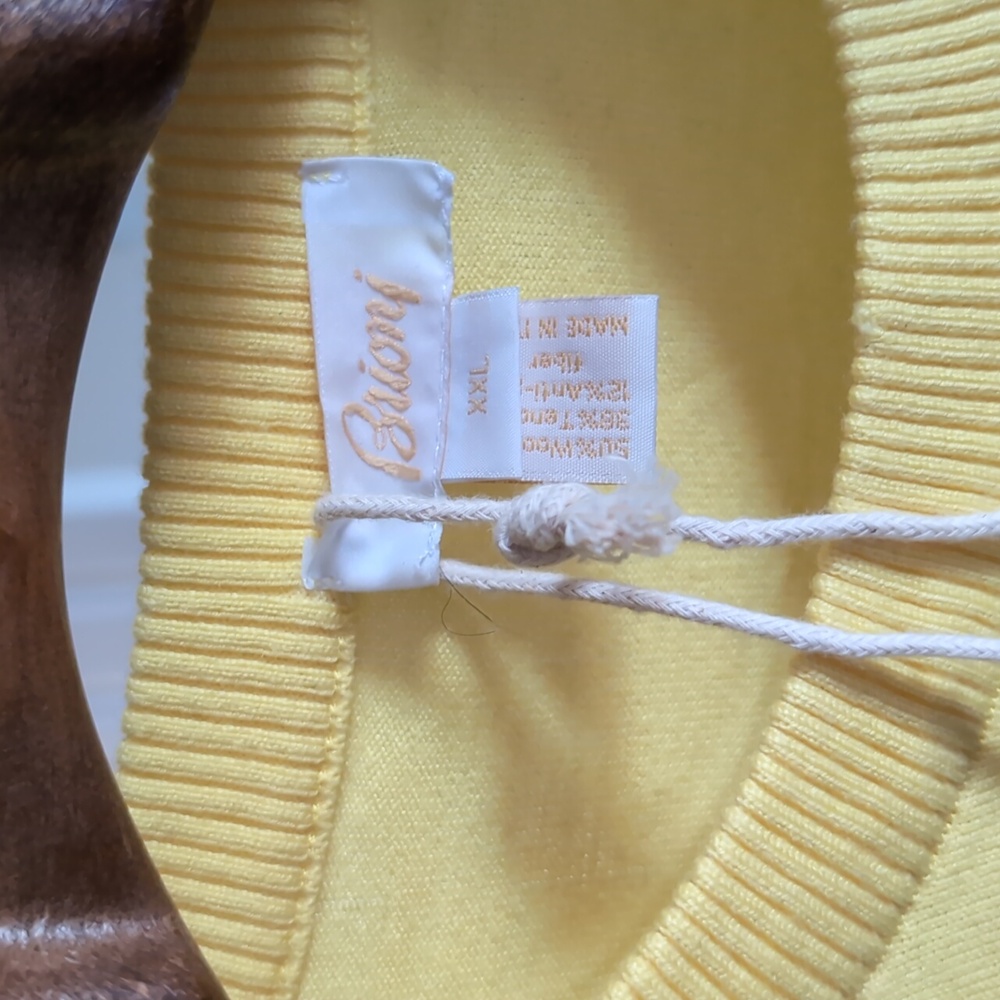 Lemon Colored Brioni Sweater